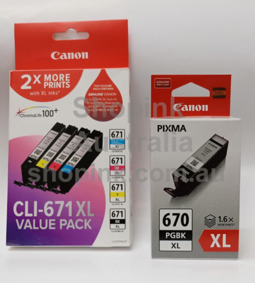 Canon PG 670XL & CLI 671XL Genuine Value Pack 5-INKS - Image 2