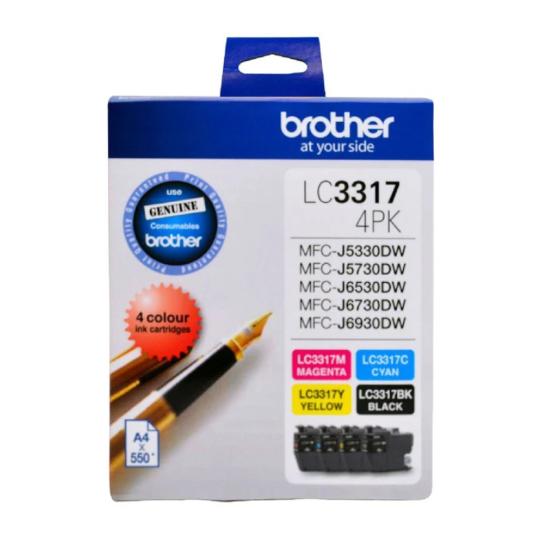 Brother LC3317 Genuine 4-Ink Value Pack
