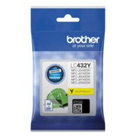 Brother LC-432Y Genuine Yellow Ink Cartridge