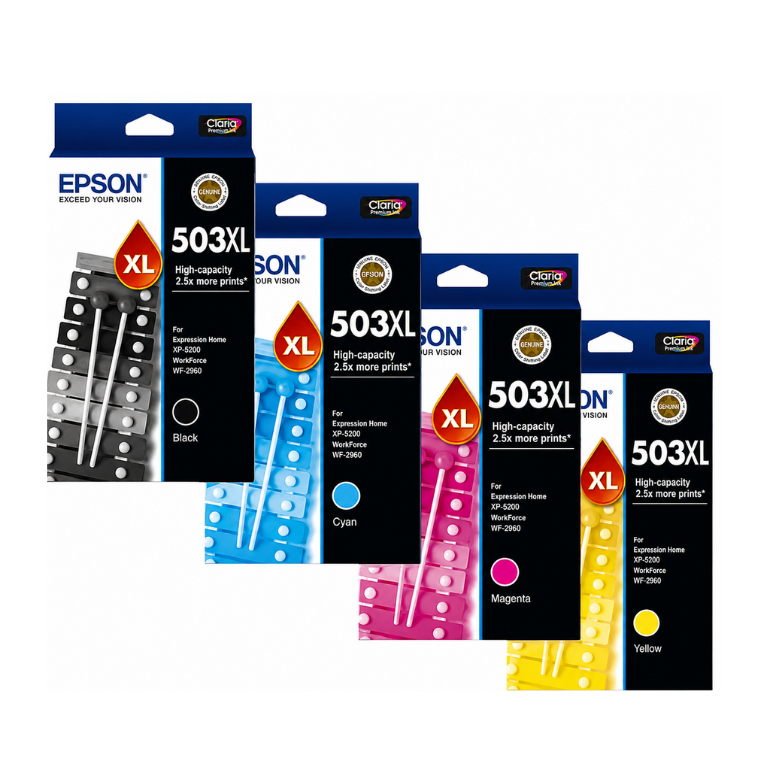 Epson 503XL Genuine Value Pack 4 INKS
