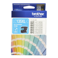 Genuine Brother LC-135XLC High Yield Cyan Ink Cartridge
