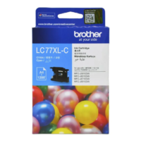 Genuine Brother LC-77XLC High Yield Cyan Ink Cartridge
