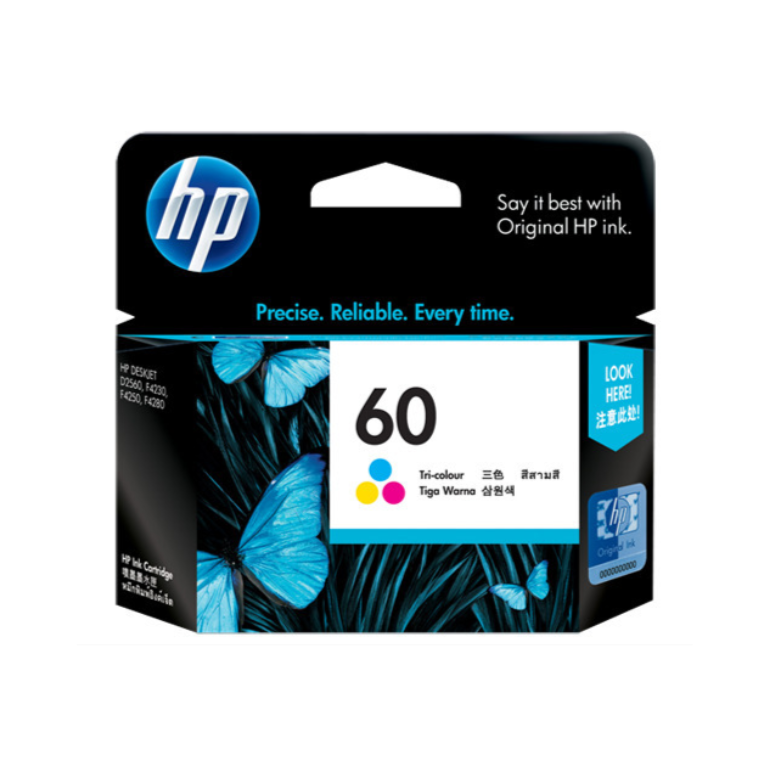 HP 60 Genuine Tri Colour Inkjet Cartridge