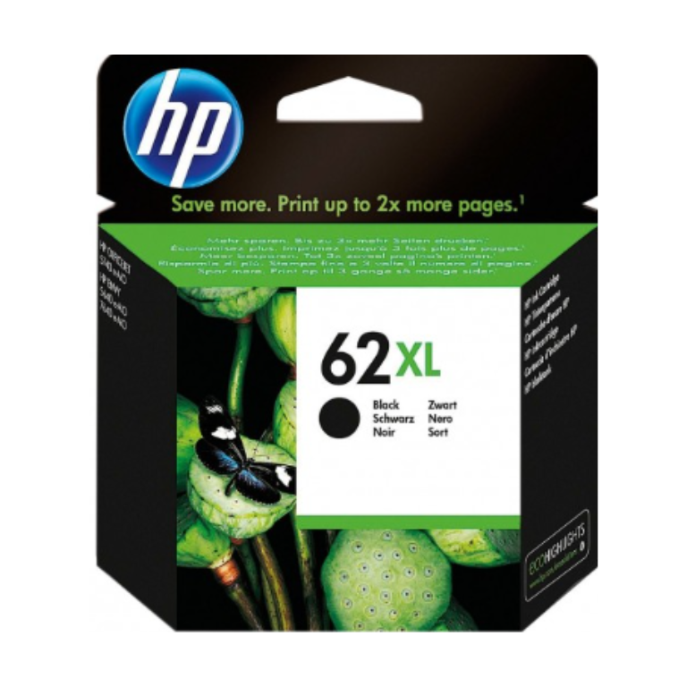 HP 62XL Genuine Black High Yield Inkjet Cartridge