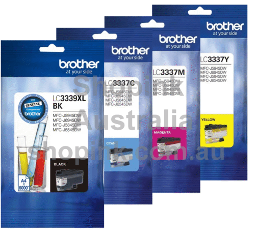 Brother LC-3339XL Black & LC-3337 LC3337 Colours Genuine 4-INK Value Pack - Image 2