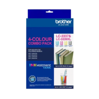 Brother LC-3339XL Black & LC-3337 Colours Genuine 4-INK Value Pack.