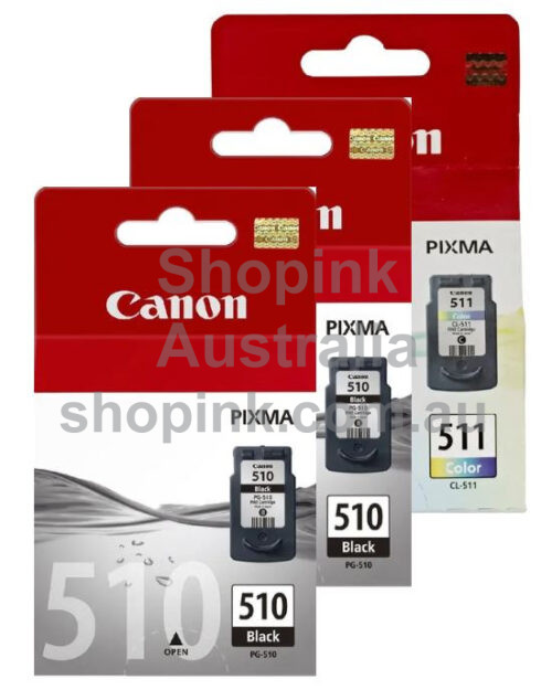 Canon PG-510, CL-511 Genuine Combo Pack [2BK, 1C]