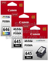 Canon PG-645, CL-646 Genuine Combo Pack [2BK, 1CL]