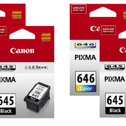 Canon PG-645, CL-646 Genuine Combo Pack [2BK, 2CL]