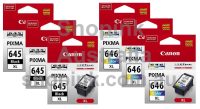 Canon PG-645XL, CL-646XL Genuine Combo Pack [3BK, 3CL]