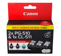 Canon PG-510 & CL-511 Genuine Combo Pack [2BK, 1C]
