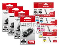 Canon PG 680XXL/ CLI 681XXL Genuine Value Pack 12 INKS