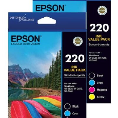 Epson 220 Genuine Value Packs 8 INKS