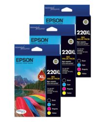 Epson 220 Genuine Value Pack 12 INKS