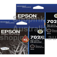 Epson 702XL Genuine Value Pack 2 Black Inks