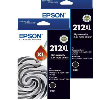 Epson 212XL Black Genuine 2 INKS