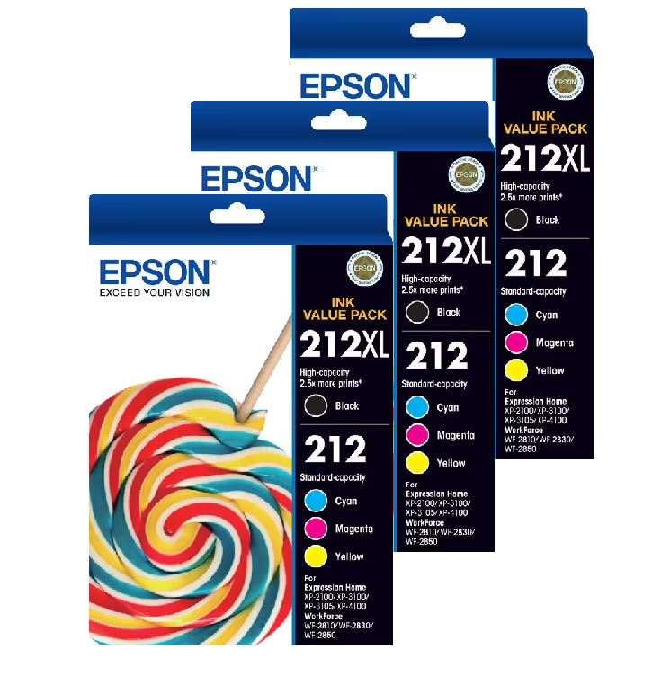 Epson 212XL/212 Genuine Value Pack 12 INKS