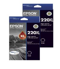 Epson 220XL Black Genuine Cartridge 2 INKS