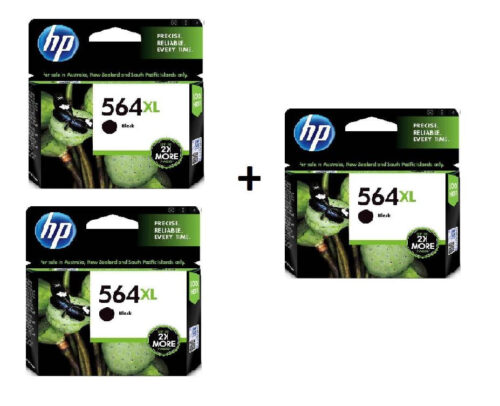 HP 564XL Black Genuine 3 INKS