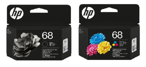 HP 68 Black and Tri-Color Genuine 2 INKS