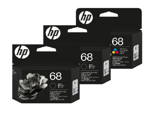 HP 68 Black and Tri-Color Genuine 3 INKS