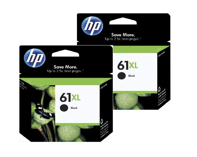 HP 61XL Black Genuine 2 INKS
