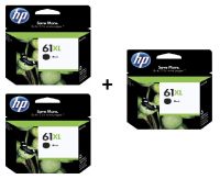 HP 61XL Black Genuine (2+1)