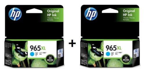 HP 965XL Genuine Cyan Value Pack (1+1) INKS