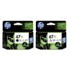HP 67XL Black and Colour