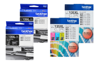 Brother LC 139XL Black and LC 135XL Colour Genuine 8-Inks Value Pack