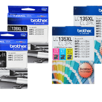 Brother LC 139XL Black and LC 135XL Colour Genuine 8-Inks Value Pack