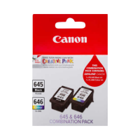 Canon PG-645, CL-646 Genuine Combo Pack [1BK, 1CL]