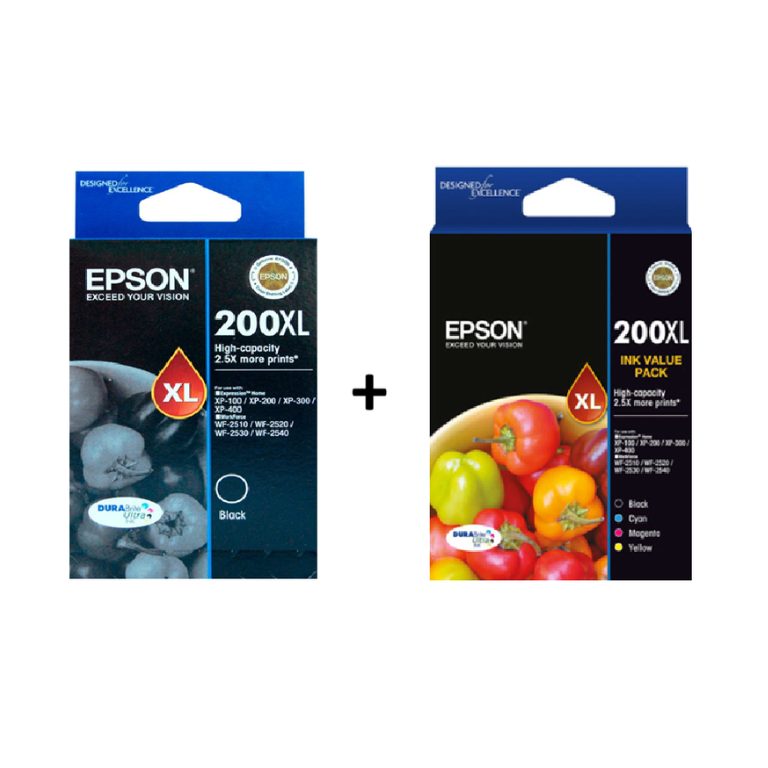 Epson 200XL Genuine Value Pack 5-INKS